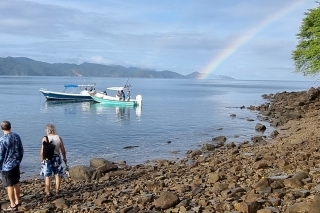 Dúha nad jaguárím polostrovom.